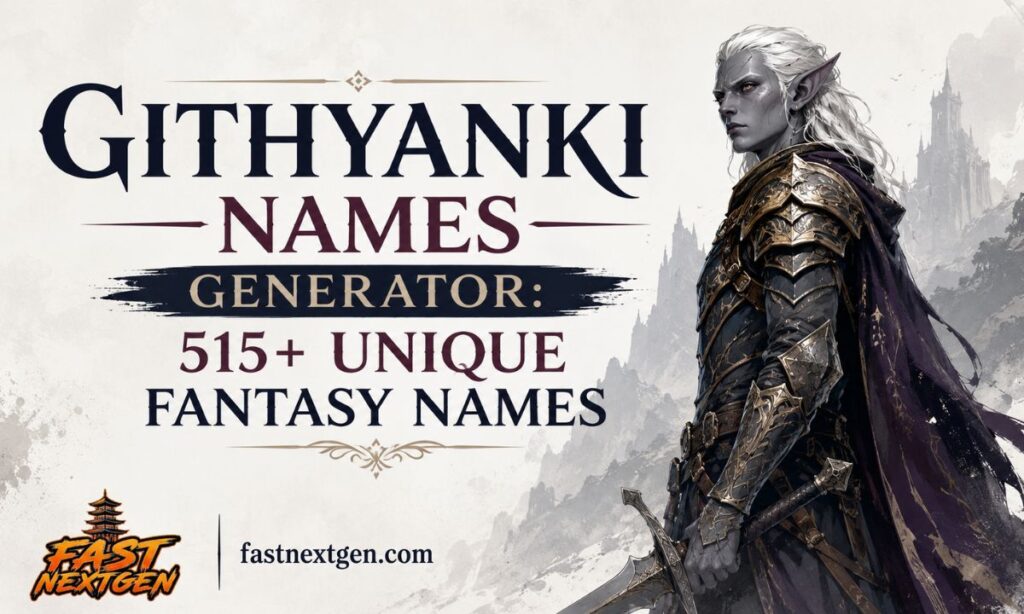 Githyanki Names Generator 515+ Unique Fantasy Names