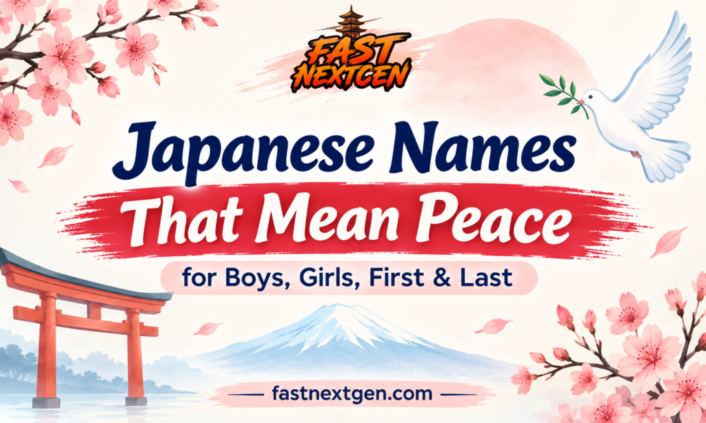 Japanese Names That Mean Peace for Boys, Girls, First & Last