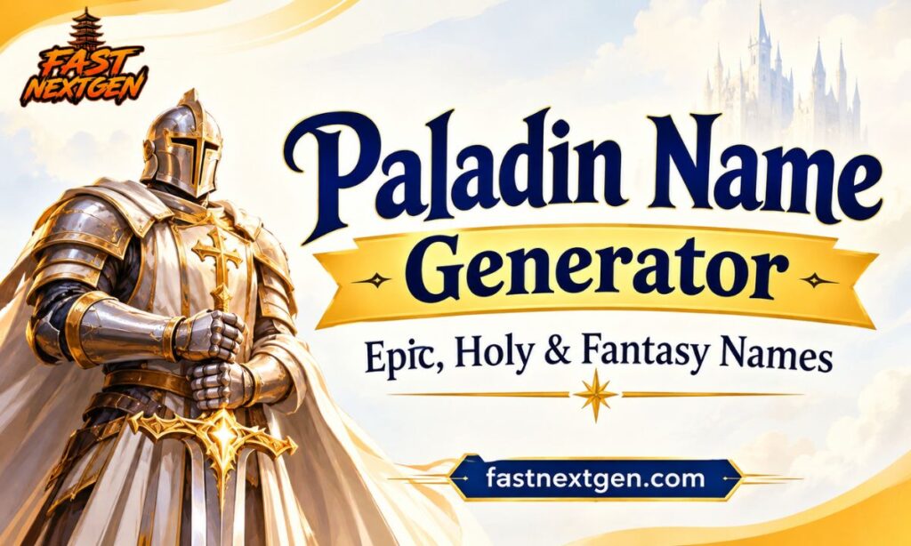 880+ Paladin Name Generator – Epic, Holy & Fantasy Names