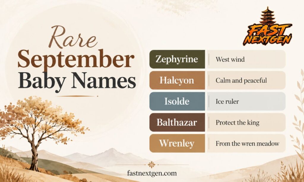 Rare September Baby Names