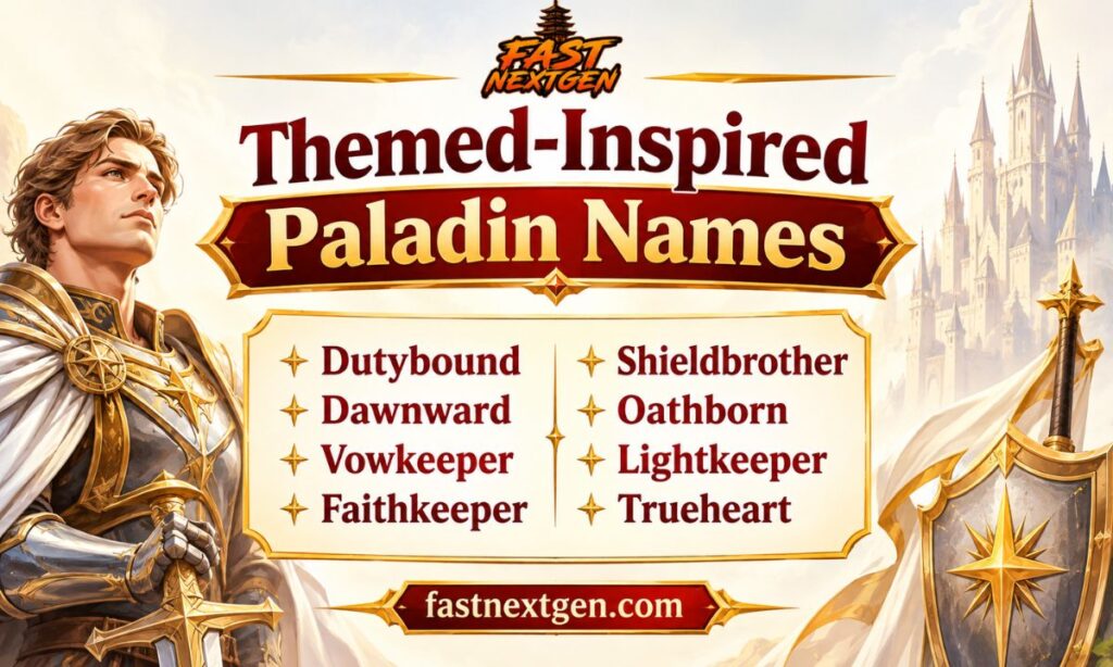 Themed-Inspired Paladin Names