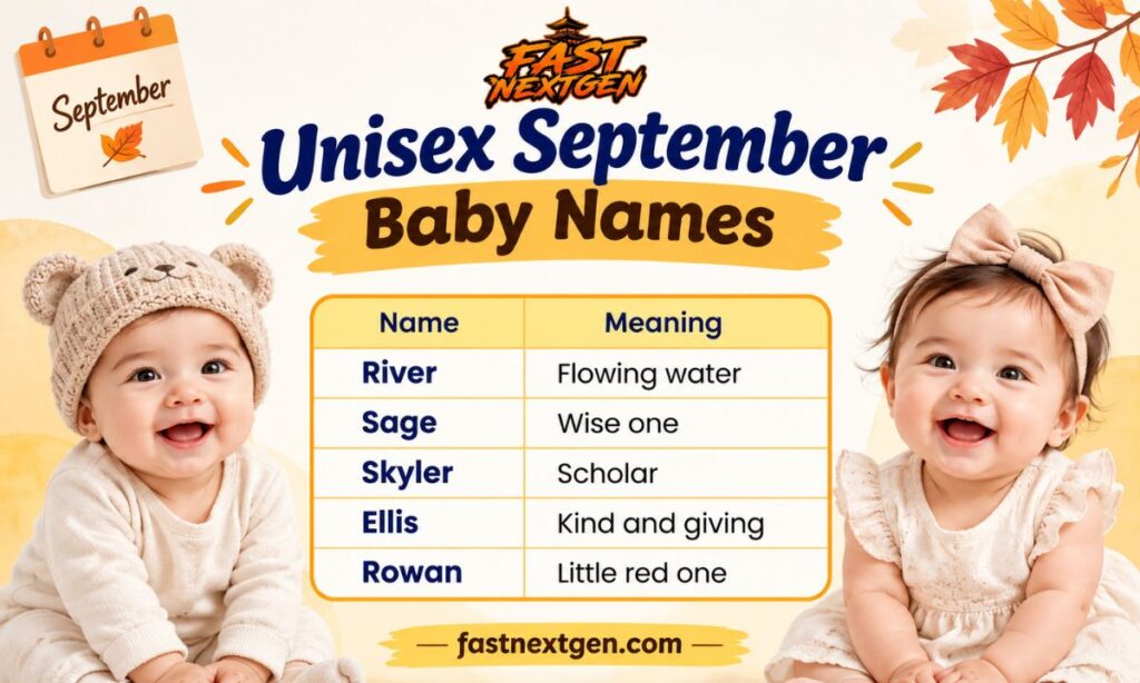 Unisex September Baby Names