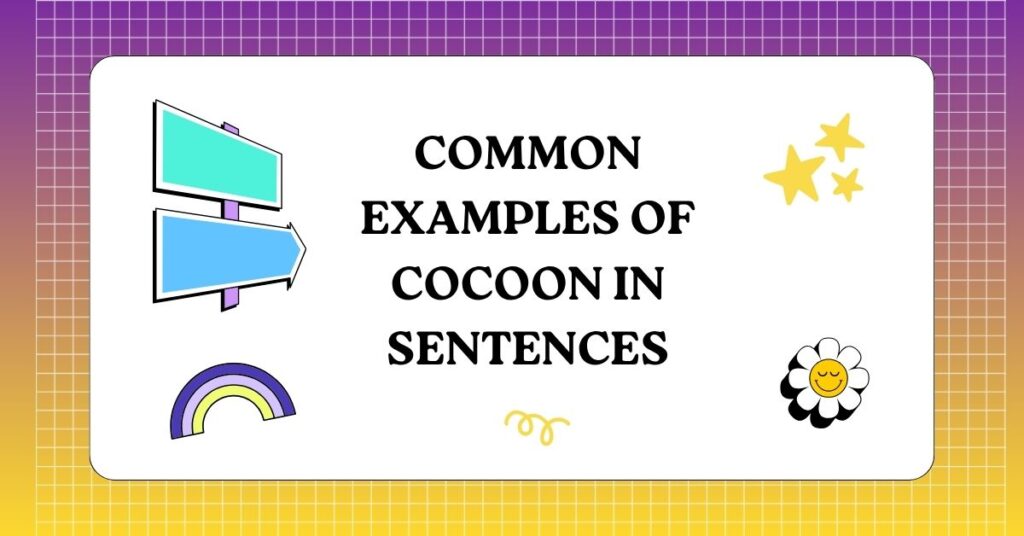 Common Examples of Cocoon in Sentences