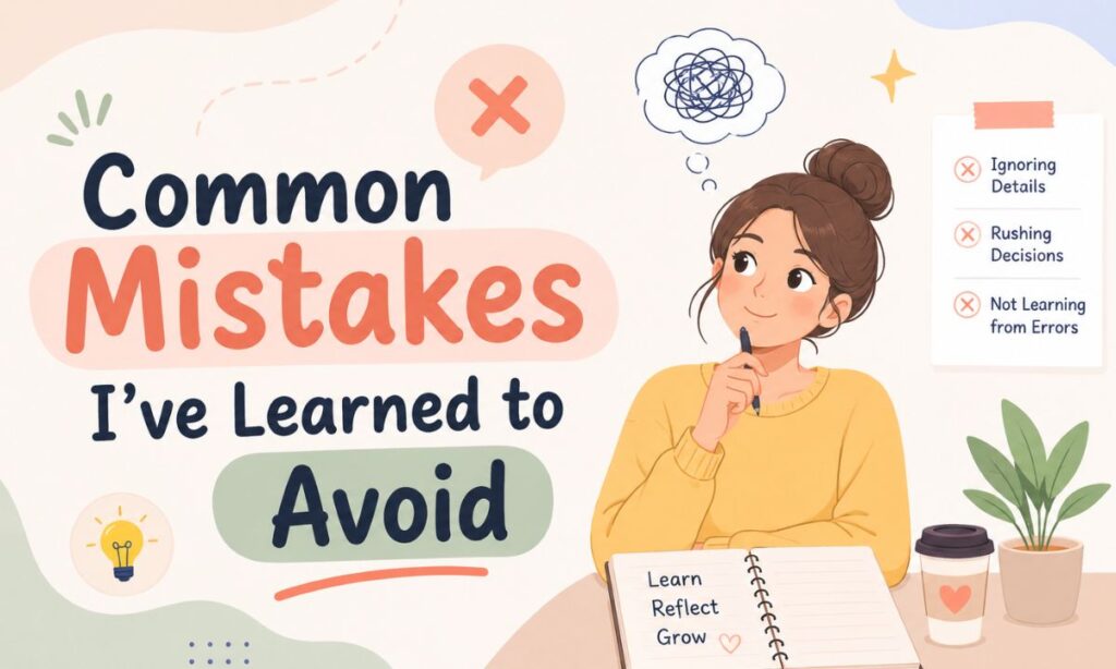 Common Mistakes I've Learned to Avoid (1)