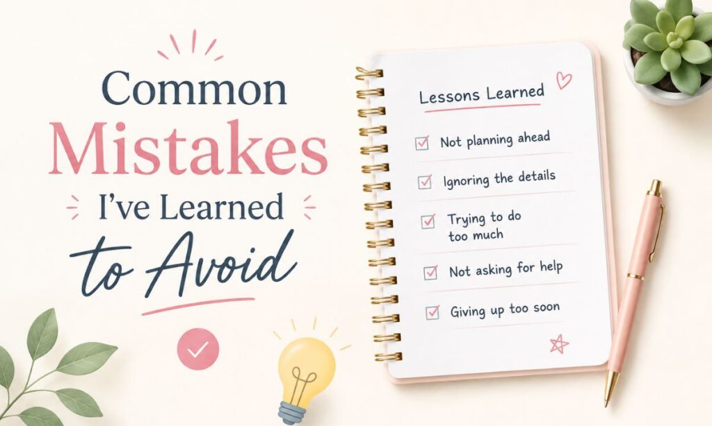 Common Mistakes I've Learned to Avoid