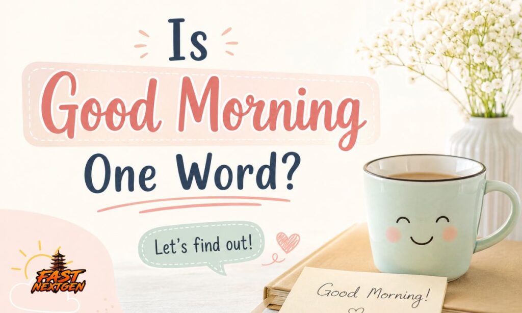 Is Good Morning One Word