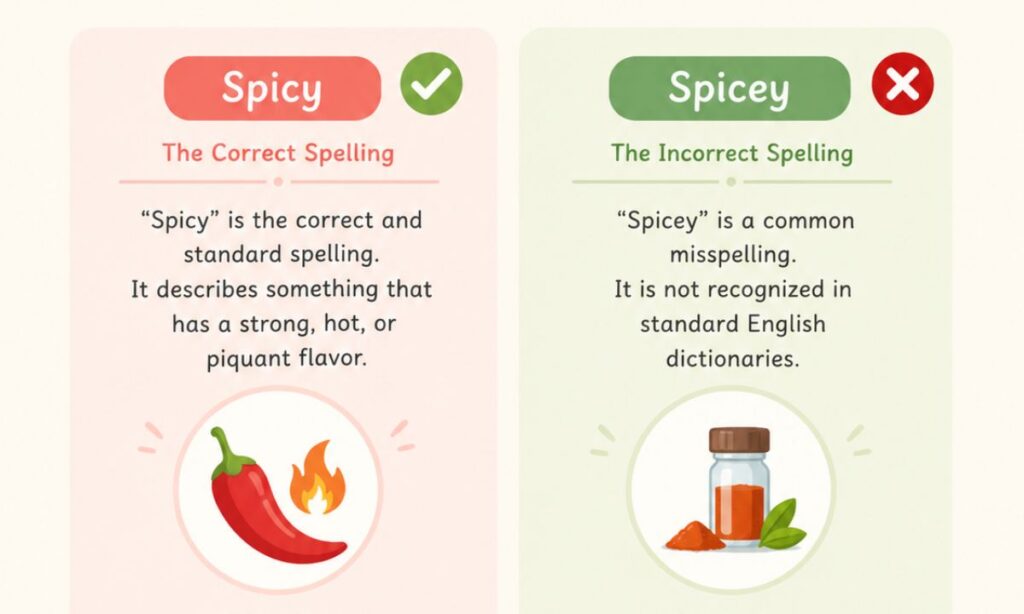 Spicy vs Spicey My Visual Comparison