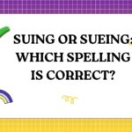 Suing or Sueing Which Spelling Is Correct