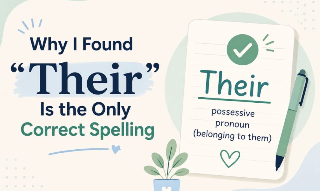 Thier or Their
