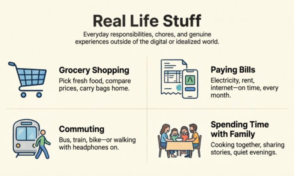 What Does Real Life Stuff Mean in Simple Words